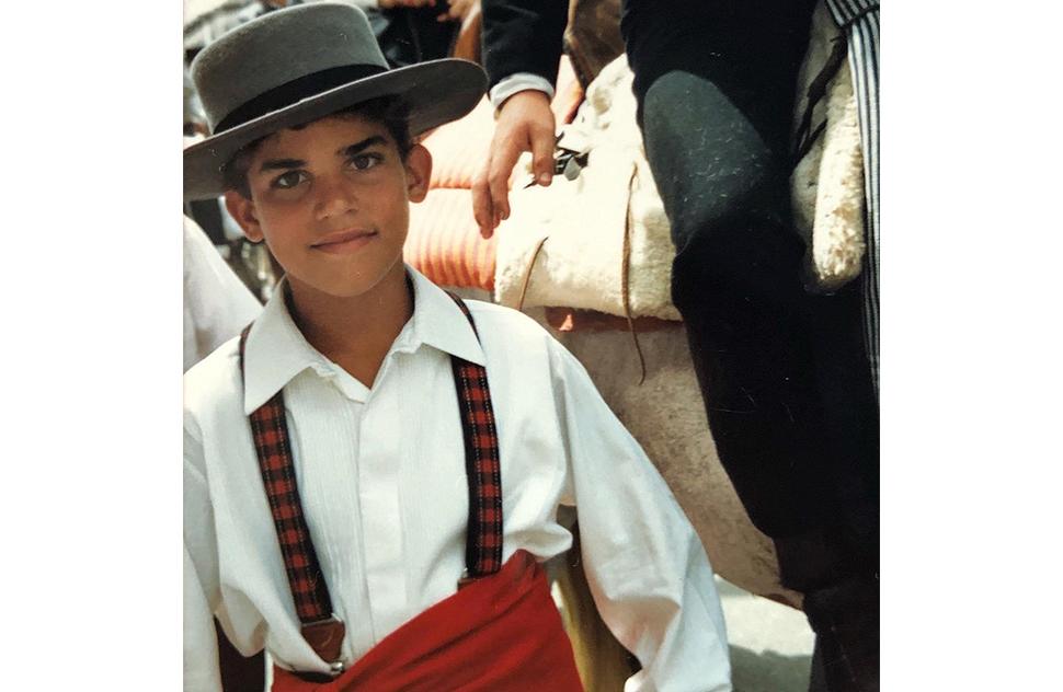 En la Feria de Málaga. Archivo familiar