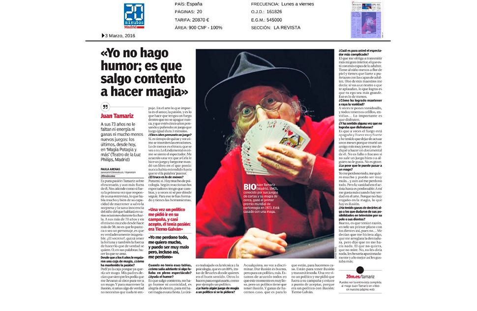 20 minutos, 3.3.2016
