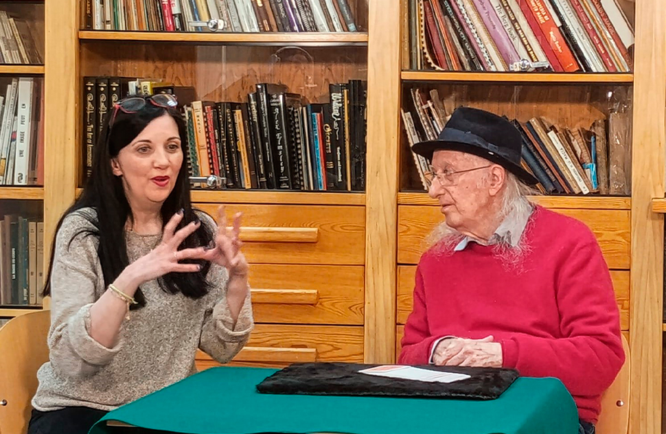 Con Ana Tamariz, 2024. Carlos San José