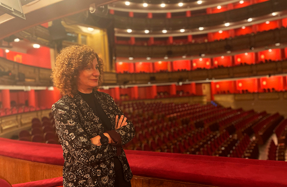 En el Teatro Real, 2023. Mª José G. Ribot