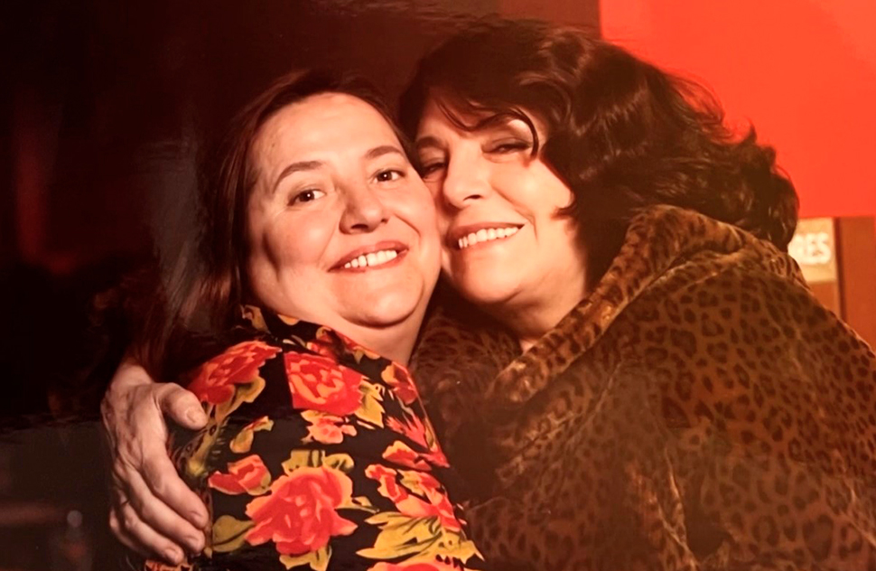 Con Charo López