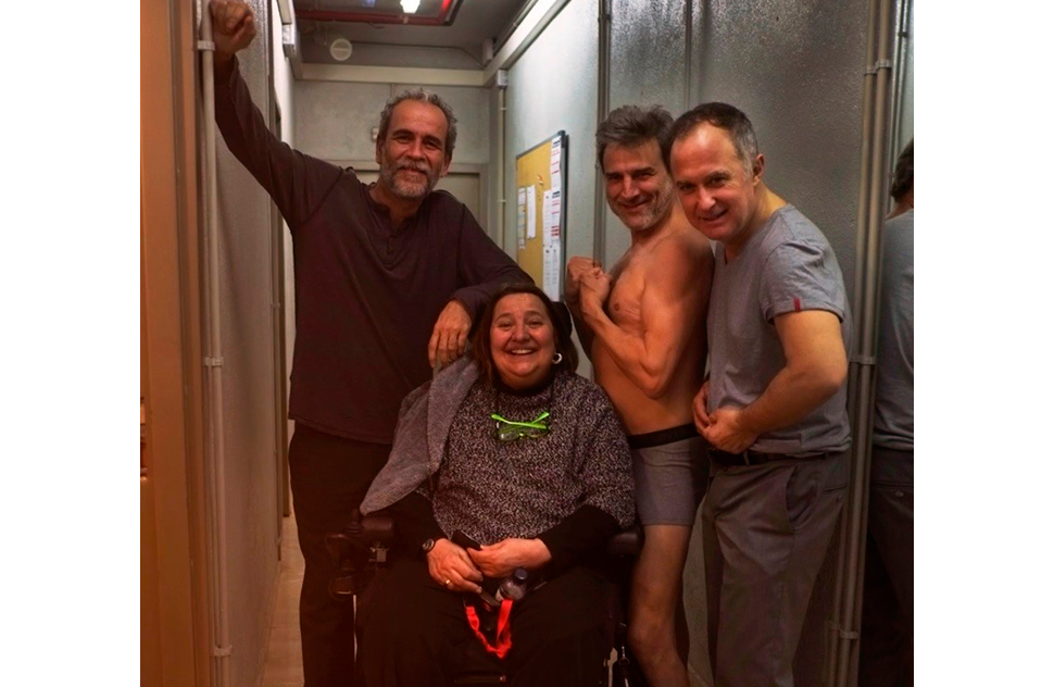 Con Guillermo Toledo, Alberto San Juan y Luis Bermejo