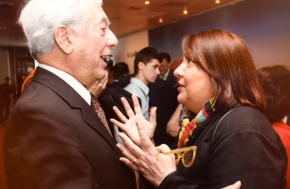 Con Mario Vargas Llosa