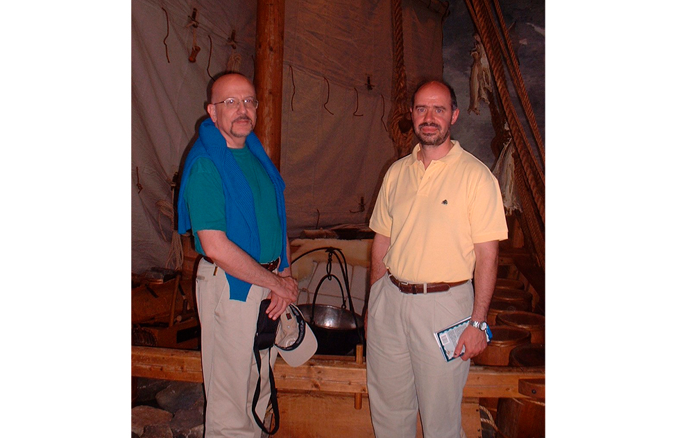 Con el tenor Manuel Cid (Copenhague, 2002)