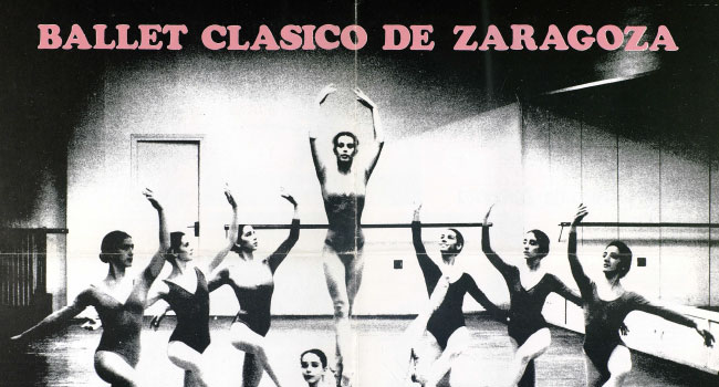 Cartel Ballet Clásico de Zaragoza con programa, s,f.
                              Archivo Mar Olmos