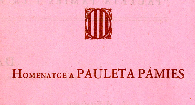 Homenaje a Pauleta Pàmies. 25 de mayo de 1937. Archivo
                              MAE-Institut del Teatre