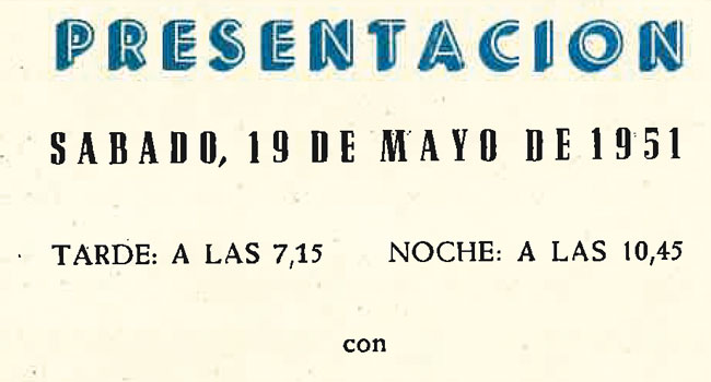 Programa de los Ballets de Barcelona. Teatro Arriaga
                              (Bilbao), 19 de mayo de 1951. Associació LiceXballet (Carmen Cavaller)