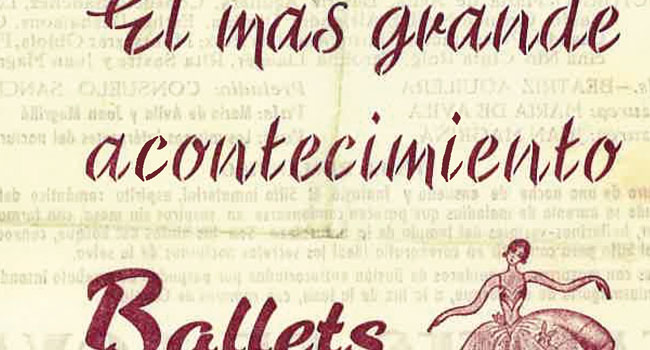 Programa de los Ballets de Barcelona. Teatro Campoamor
                              (Oviedo), 9 de junio de 1951. Associació LiceXballet (Carmen Cavaller)